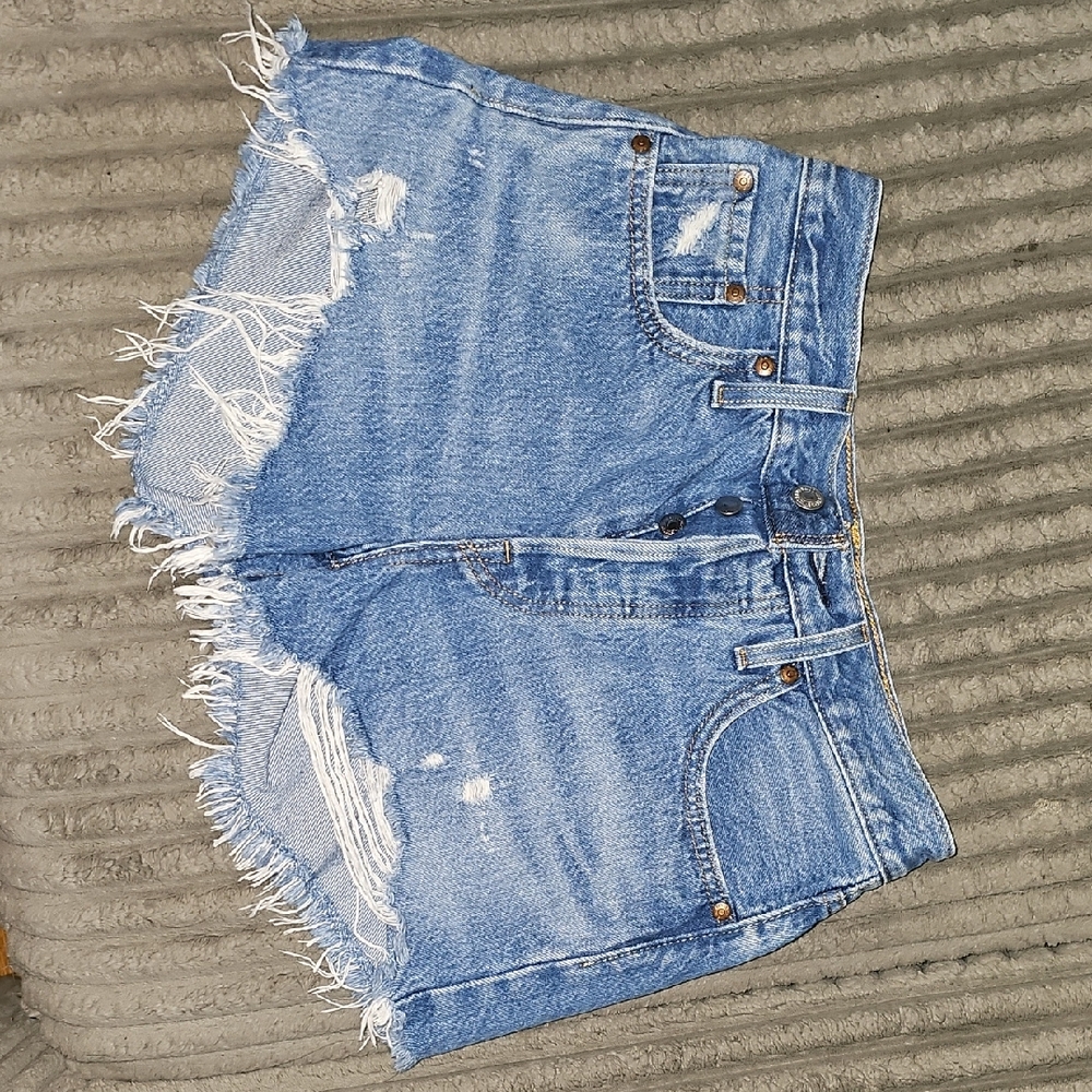 Denim Distressed Women Shorts